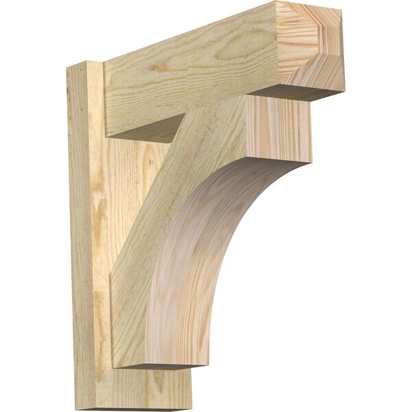 Ekena Millwork Westlake Rough Sawn Craftsman Outlooker, Douglas Fir, 6"W x 18"D x 18"H OUT06X18X18WTL04RDF - main